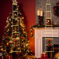 LuminaClimb Animated Santa Claus Climbing Ladder LED Christmas Decoration For Home