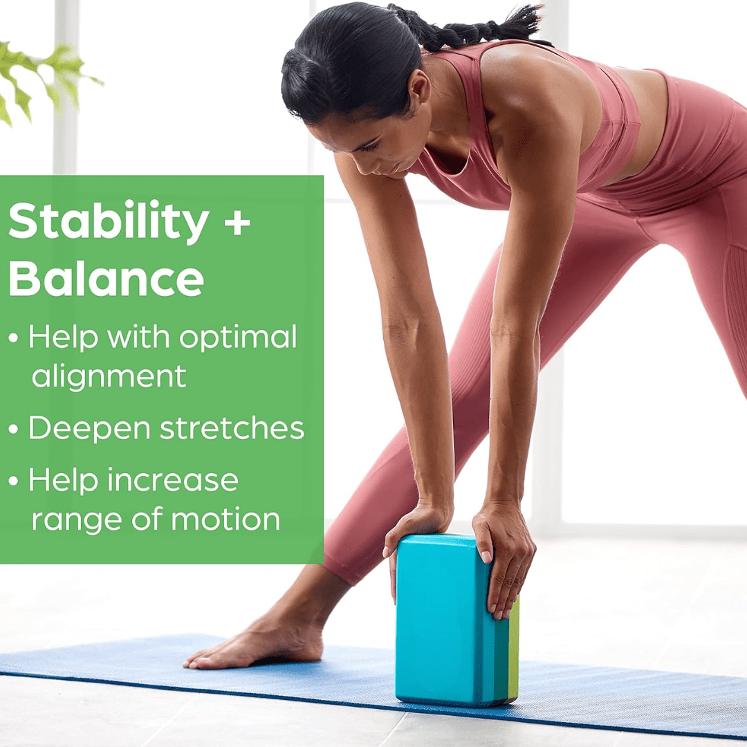NovaFlex Yoga Block For Stability And Comfort Premium For Yoga Practitioners