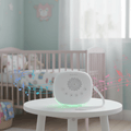 LumenCalm bílý šum box na cesty pro podporu spánku s 20 zvuky a LED lampou
