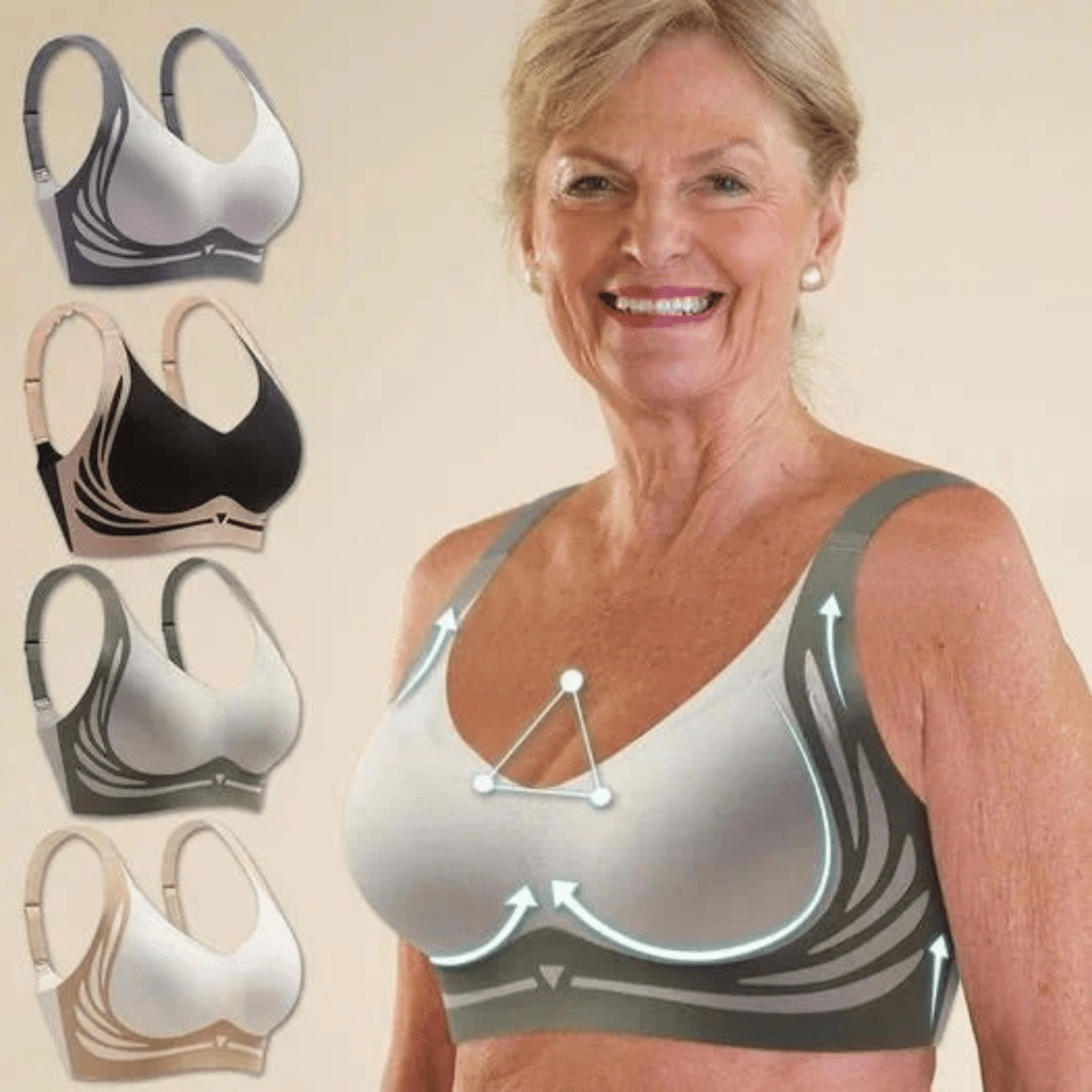 NovaEase Wireless Bra All-Day Comfort And Support For Everyday Confidence