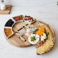 Nova Premium Charcuterie-brettsett med serveringsbrett i akasietre for vertskapet