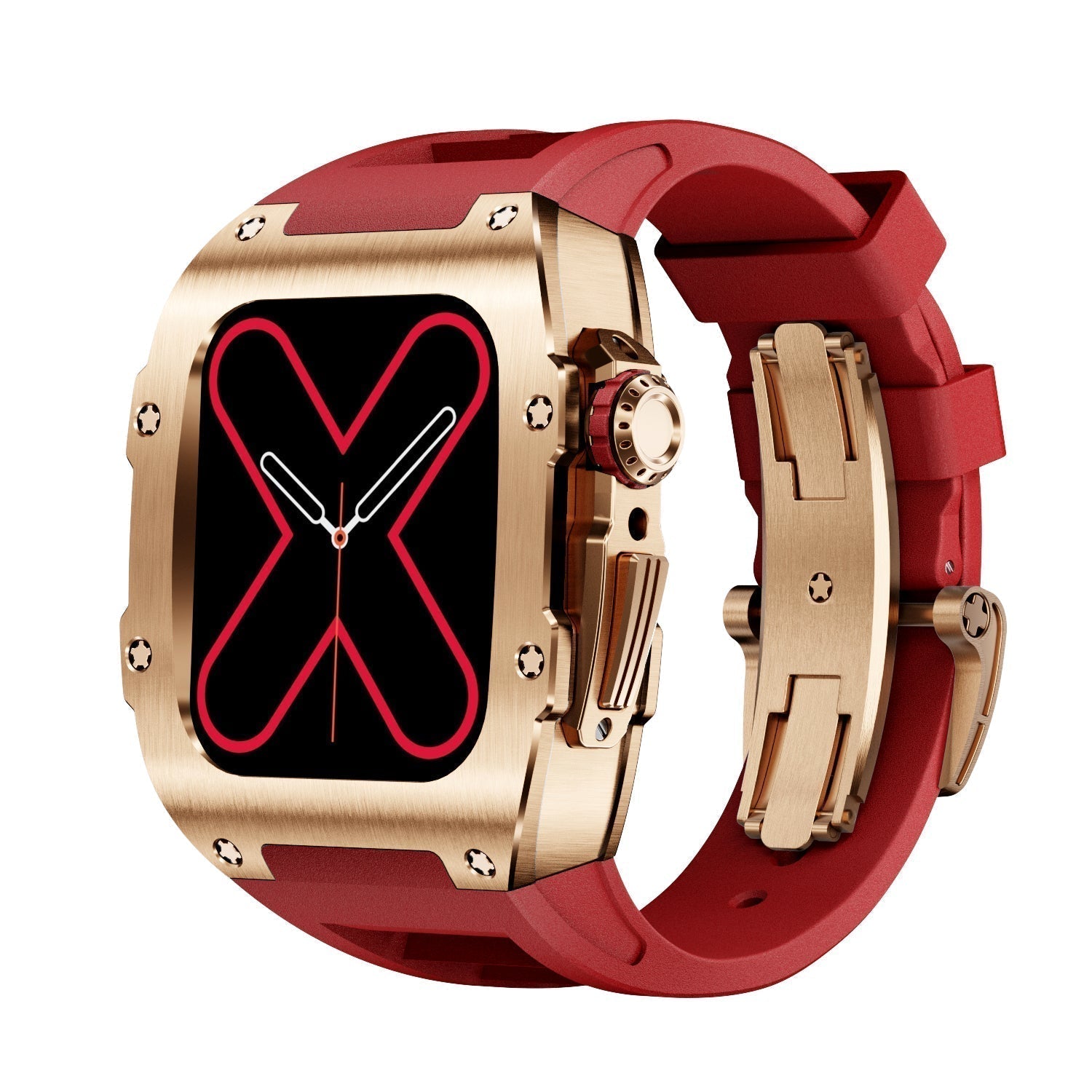 RM 9009 Serisi - Altın Renkli Apple Watch Kılıfı