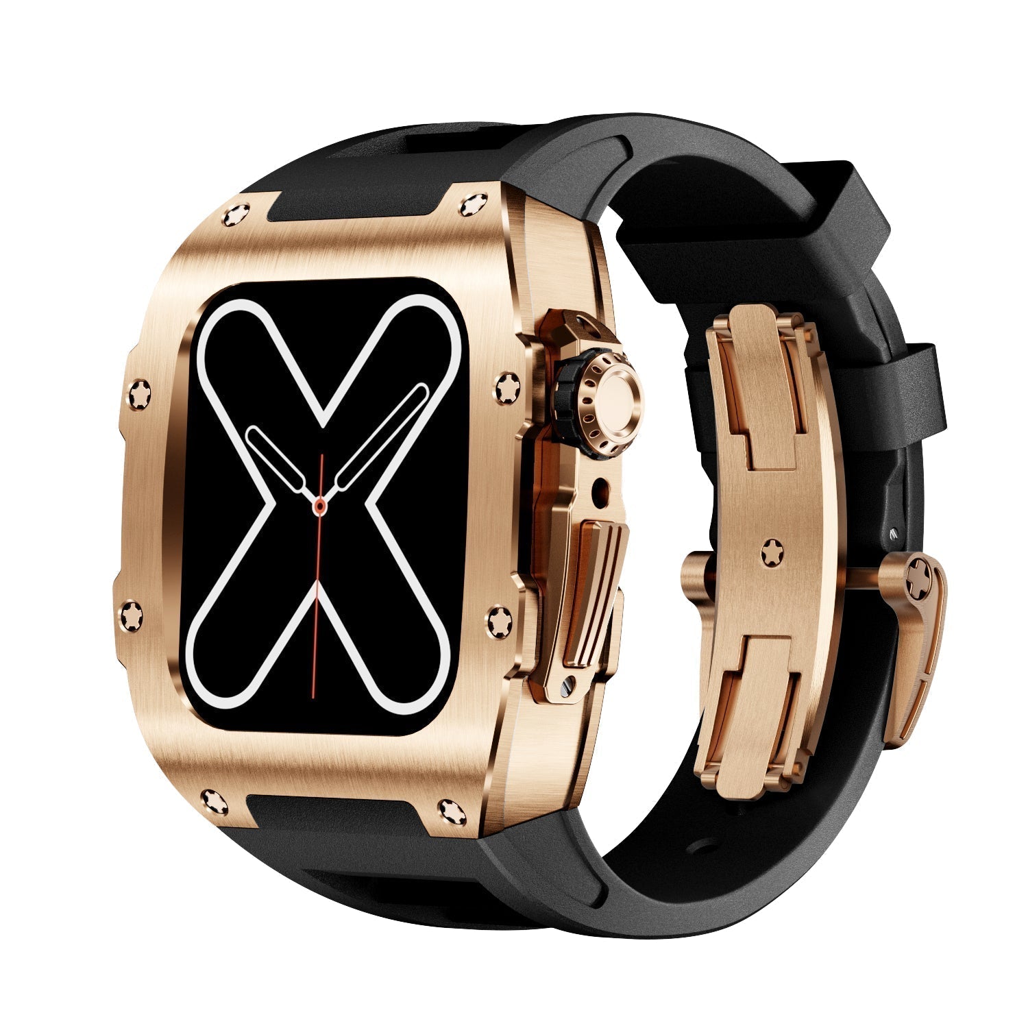 RM 9009 Serisi - Altın Renkli Apple Watch Kılıfı
