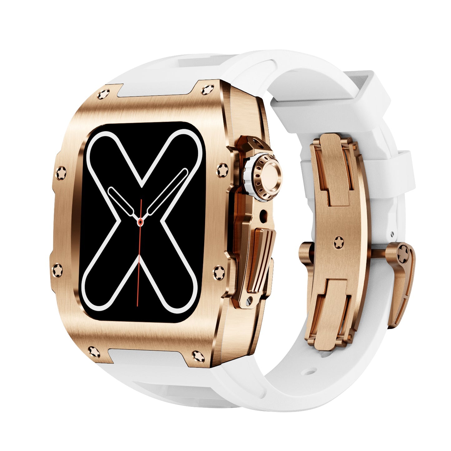 RM 9009 Serisi - Altın Renkli Apple Watch Kılıfı