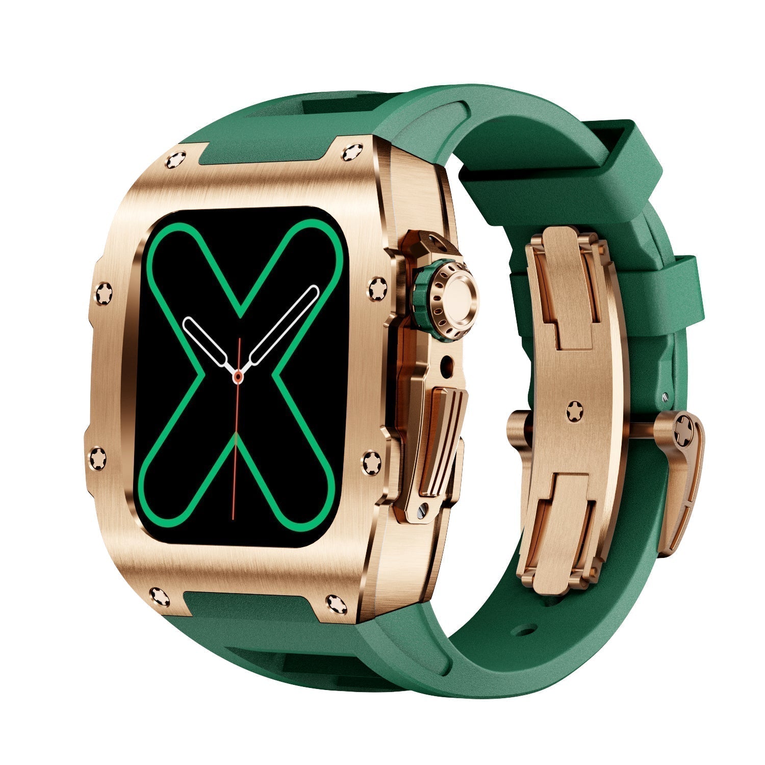RM 9009 Serisi - Altın Renkli Apple Watch Kılıfı