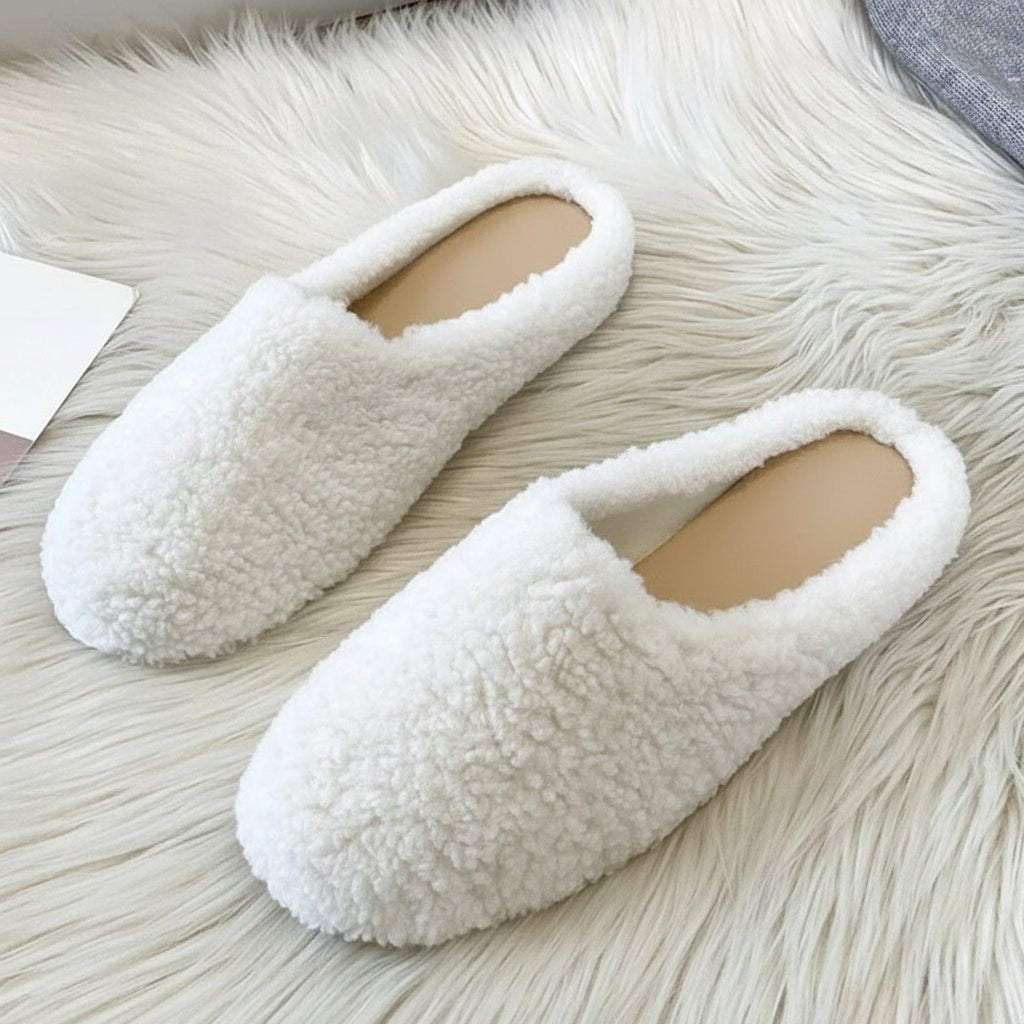 Chaussons d'hiver en laine NorthNest pour femmes avec doublure en peau de mouton bouclée