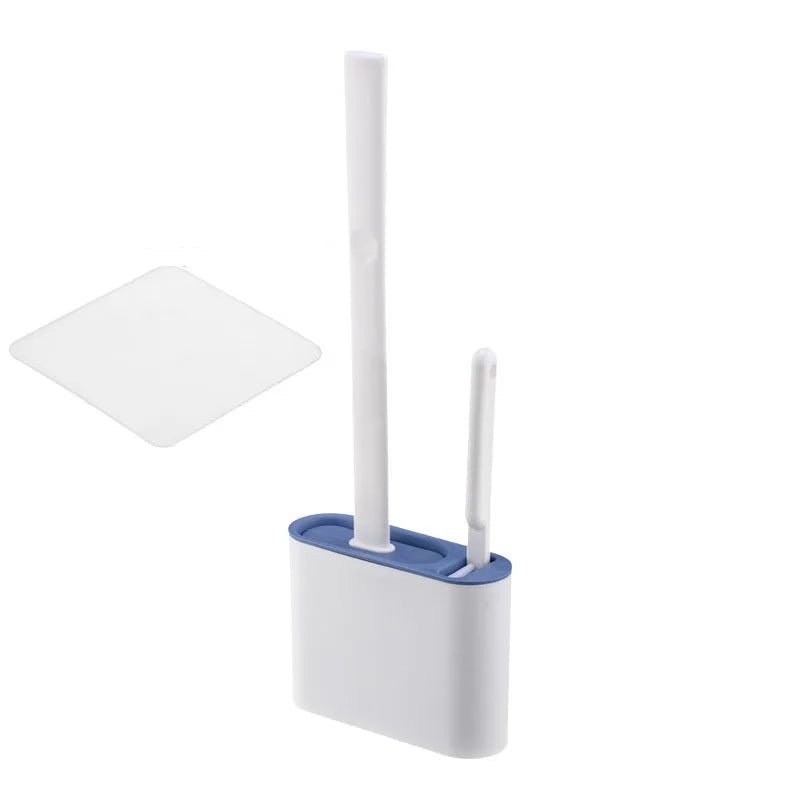 SilicoClean Silicone Toilet Brush With Holder For Hygienic Under Rim Cleaning At Home