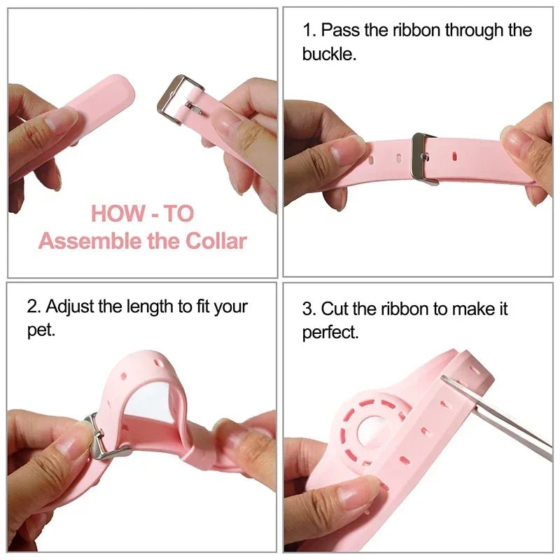NovaTag AirTag Pet Collar Premium Adjustable Silicone For Dogs And Cats