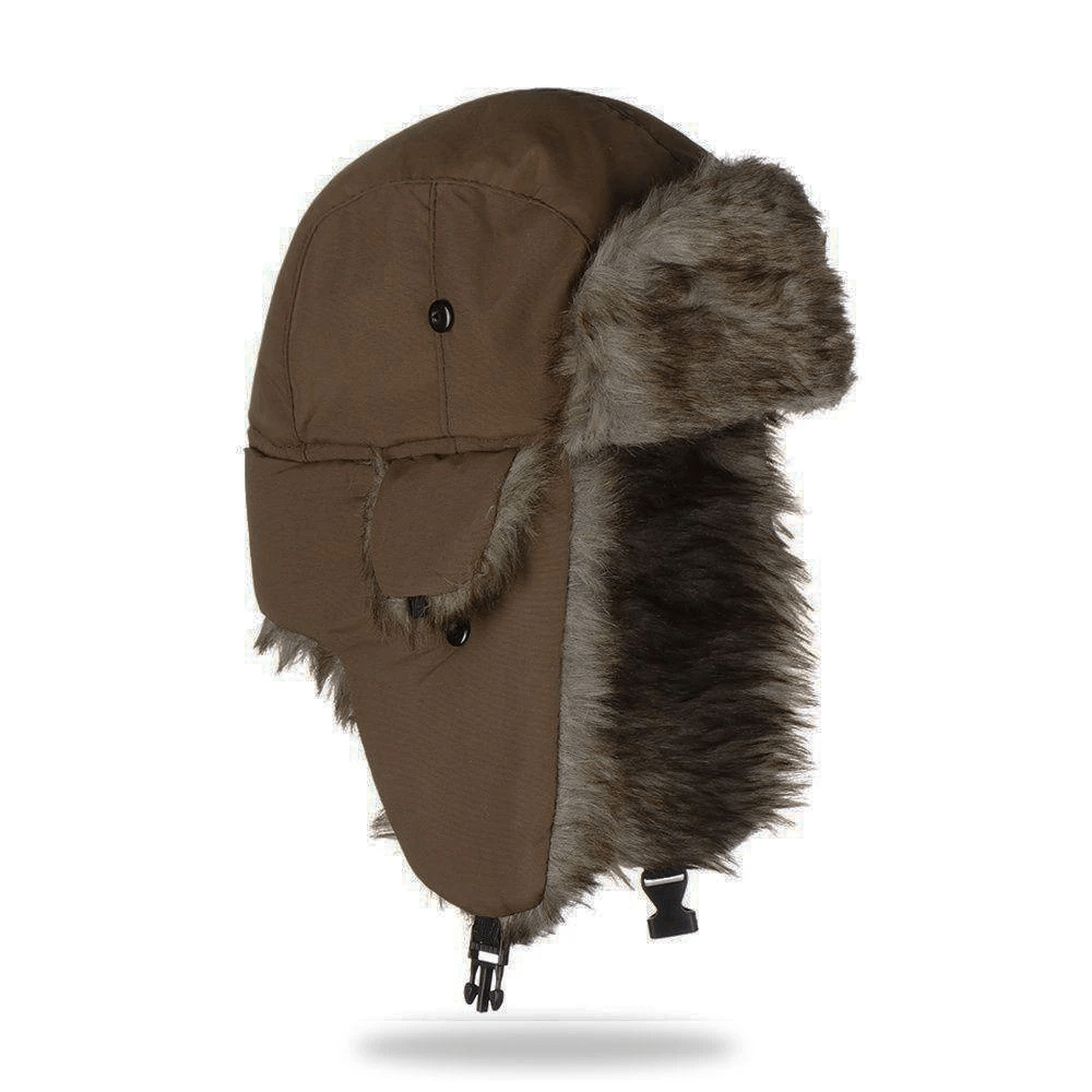 Chapeau Aviateur CozyGlide avec fausse fourrure et cache-oreilles chauds pour femmes et hommes