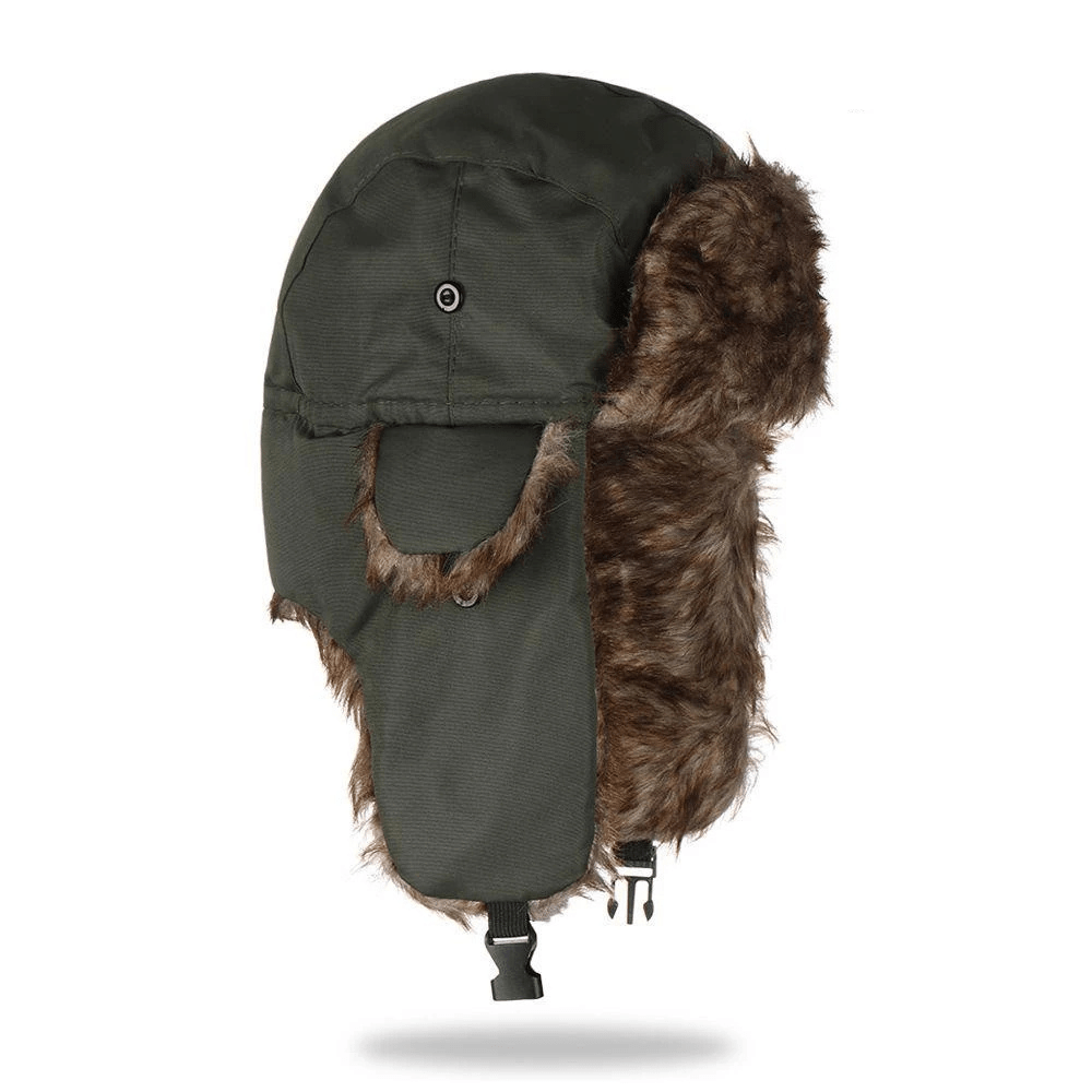 Chapeau Aviateur CozyGlide avec fausse fourrure et cache-oreilles chauds pour femmes et hommes