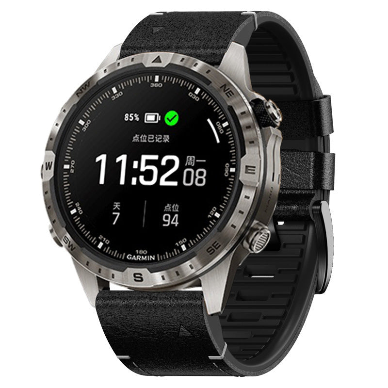 Gumový kožený řemínek Garmin QuickFit pro sportovní hodinky