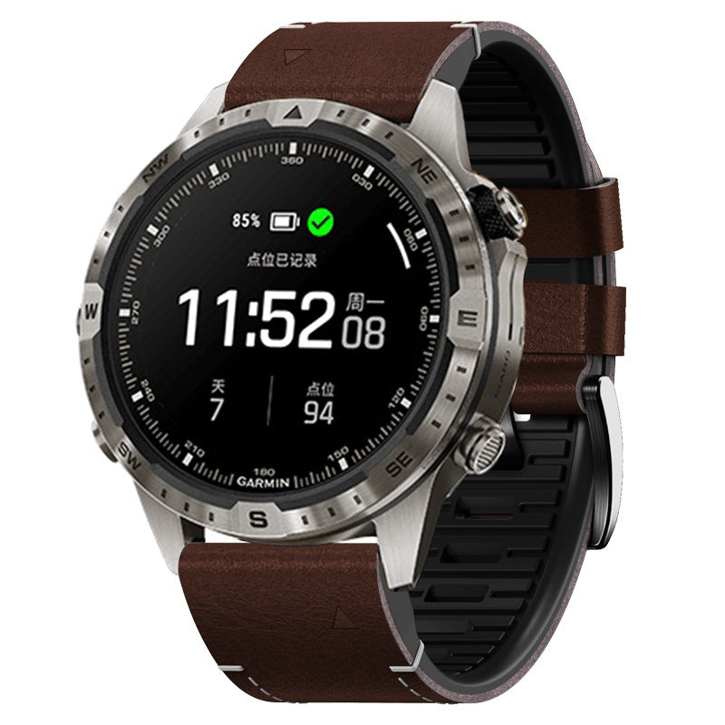 Gumový kožený řemínek Garmin QuickFit pro sportovní hodinky