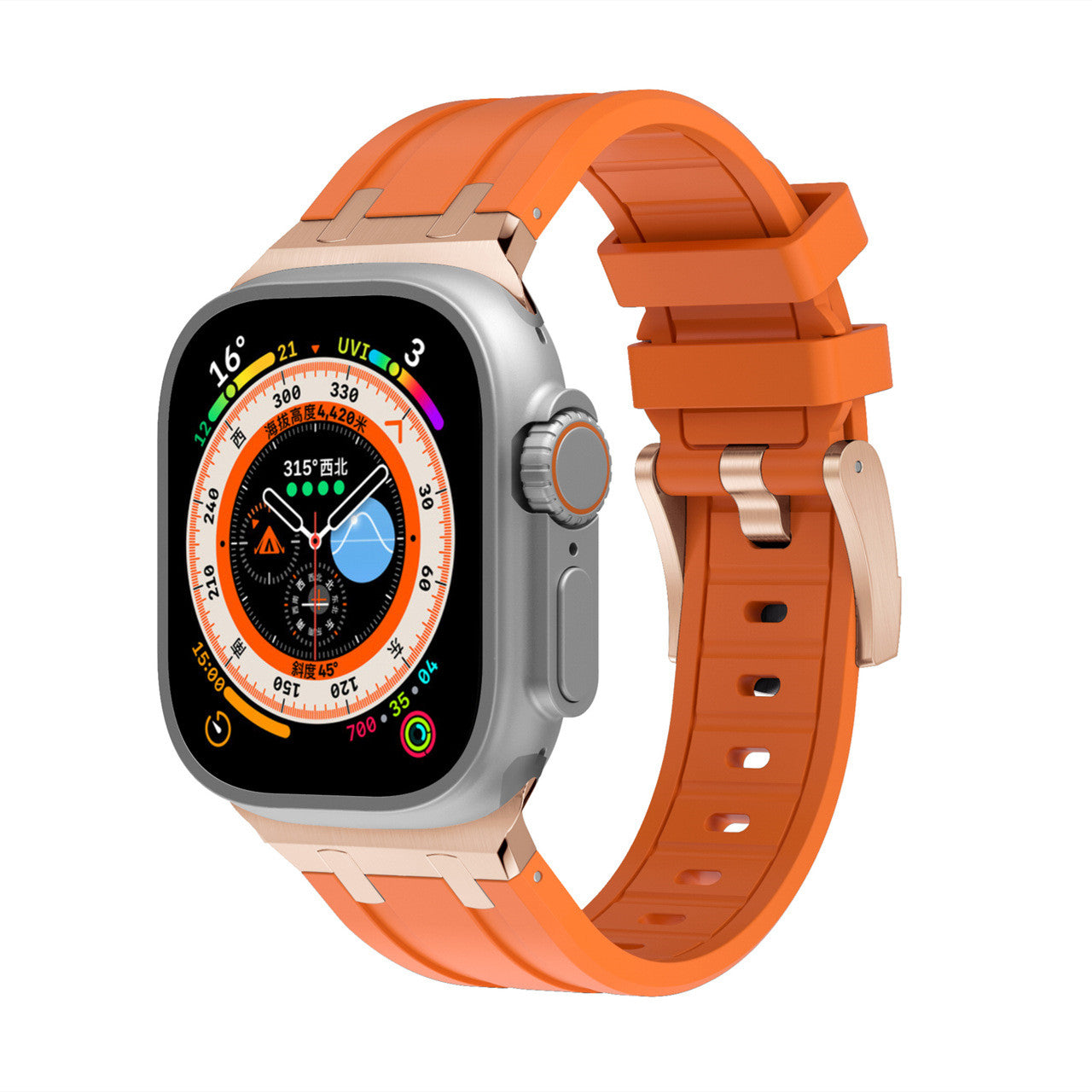 Neues XAP Metal Head Silikonarmband für Apple Watch