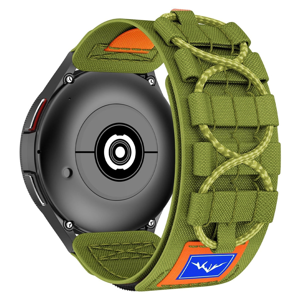 Udendørs taktisk nylonrem til Samsung Galaxy Watch 4 / 5 / 6 / 7