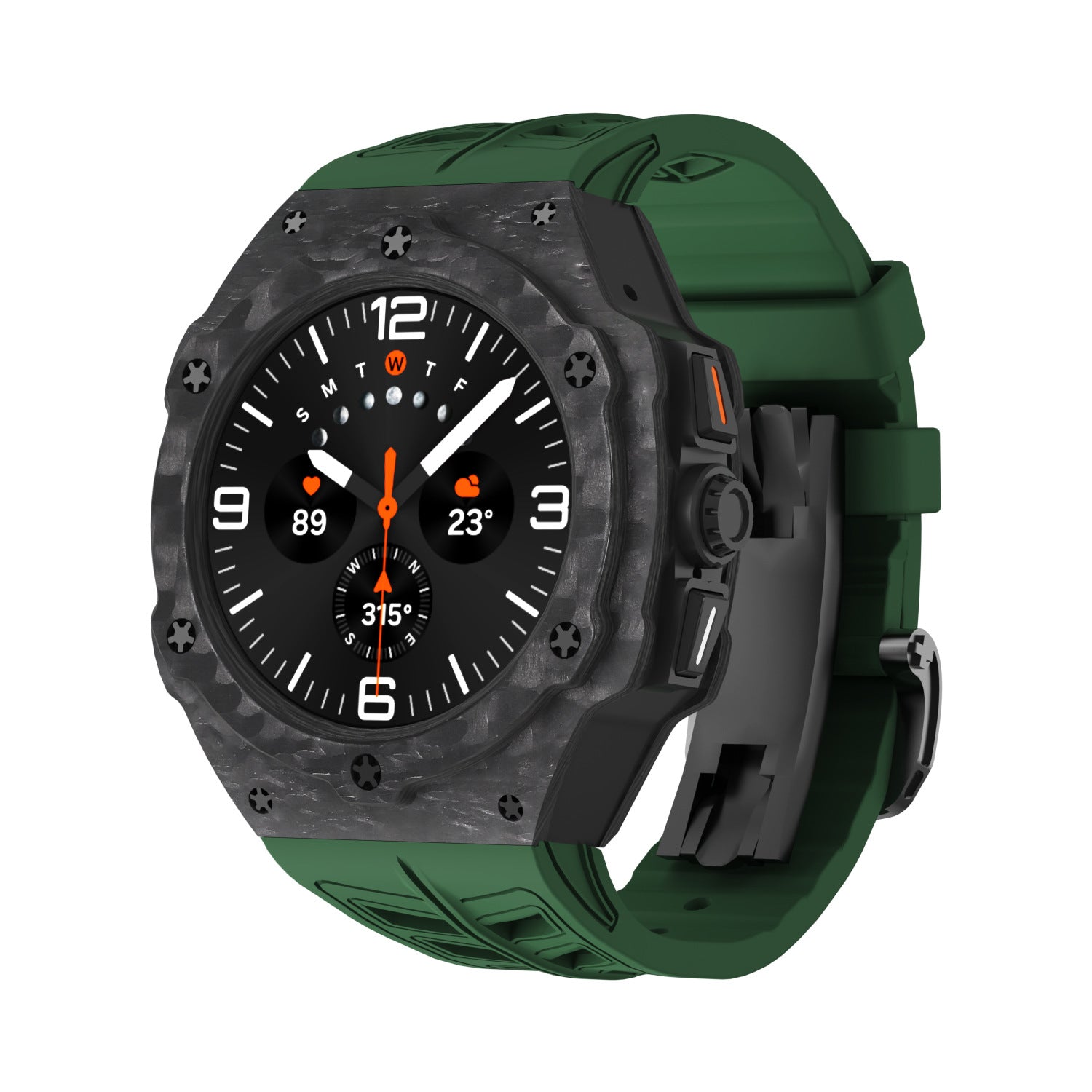 Carbonfiber-etui og remsæt til Samsung Galaxy Watch 7 Ultra 47mm