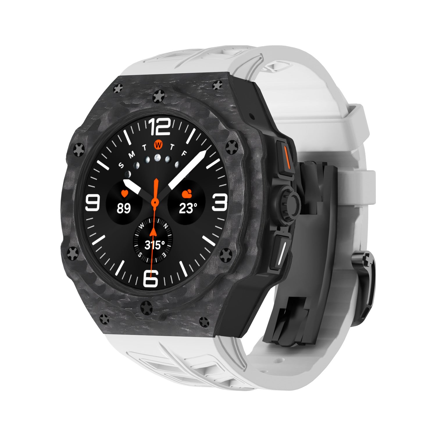 Carbonfiber-etui og remsæt til Samsung Galaxy Watch 7 Ultra 47mm