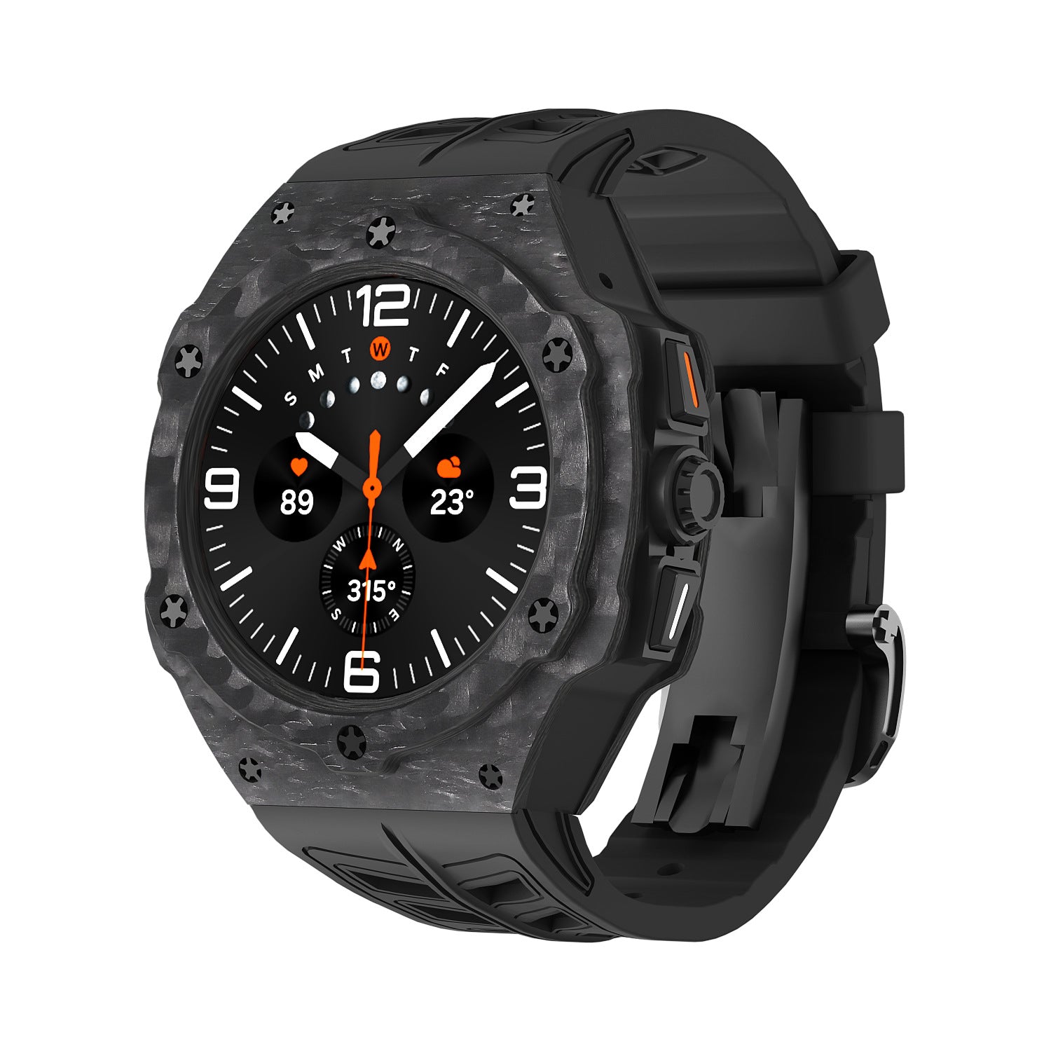 Carbonfiber-etui og remsæt til Samsung Galaxy Watch 7 Ultra 47mm