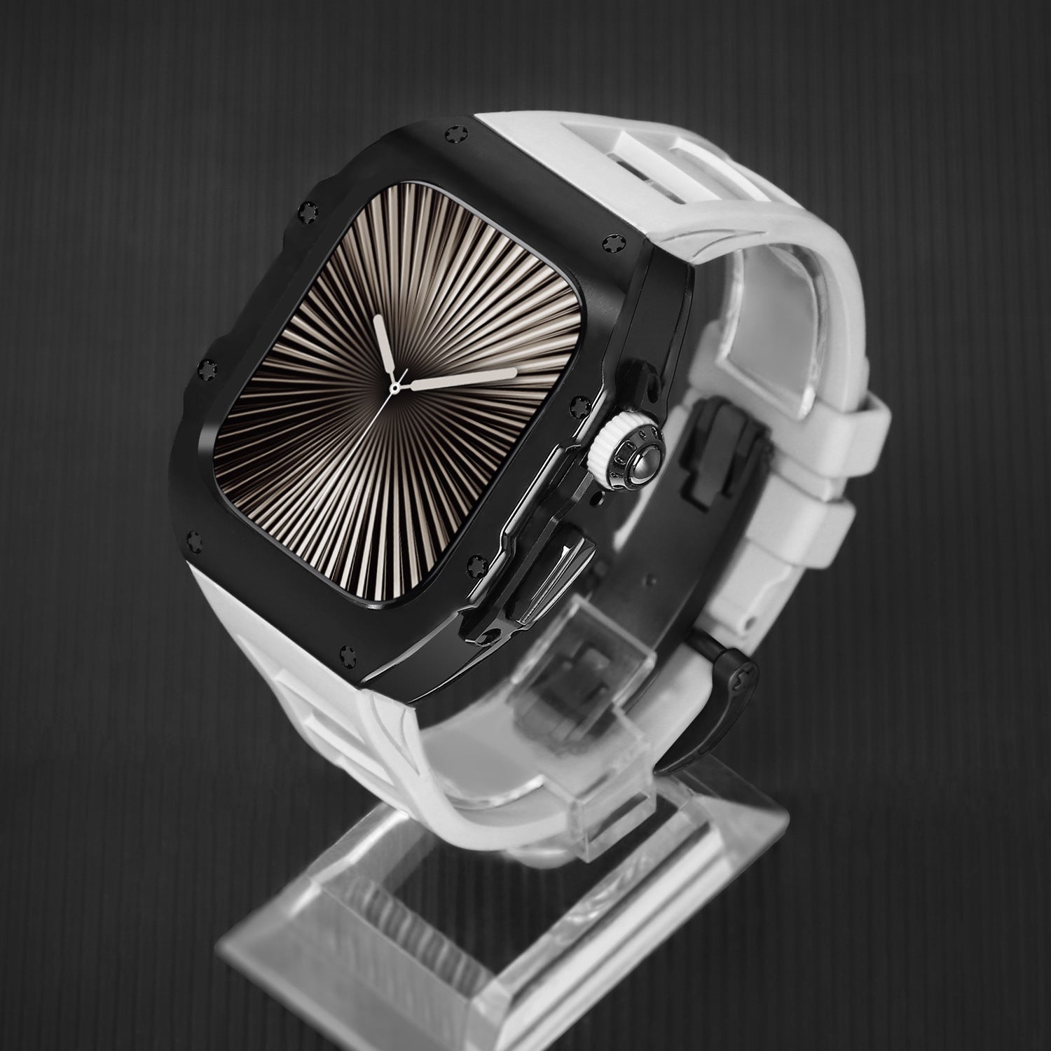 Elektropletteret integreret modificeret fluorelastomerrem til Apple Watch