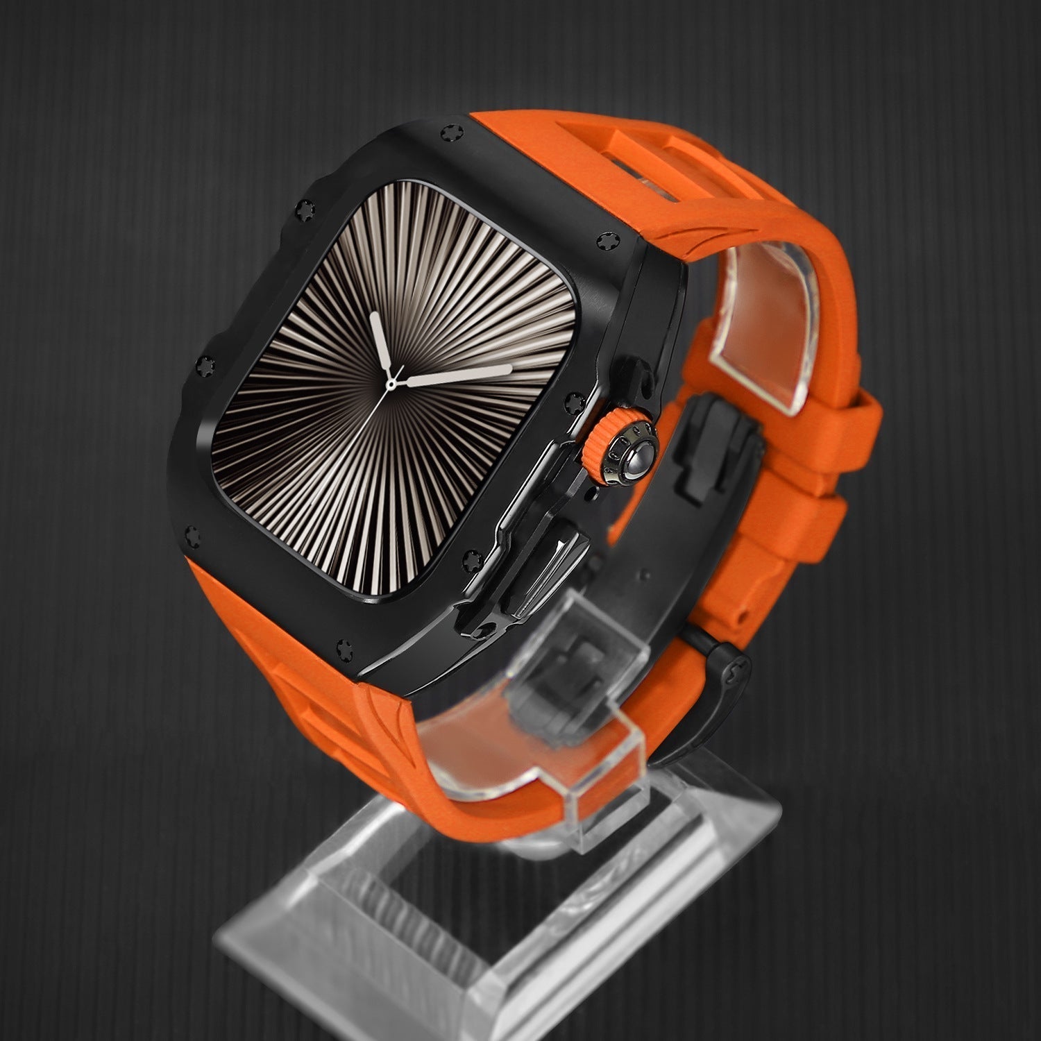 Elektropletteret integreret modificeret fluorelastomerrem til Apple Watch