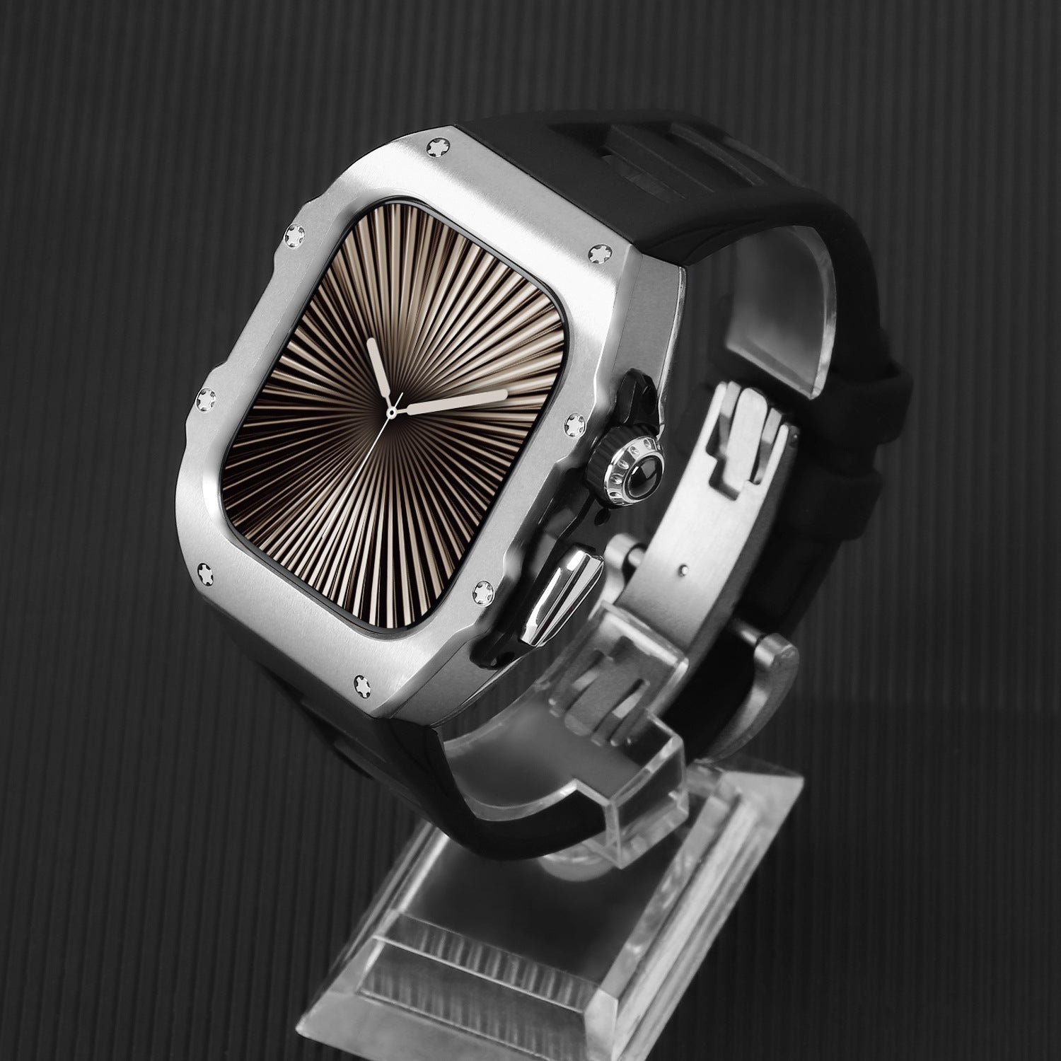 Elektropletteret integreret modificeret fluorelastomerrem til Apple Watch