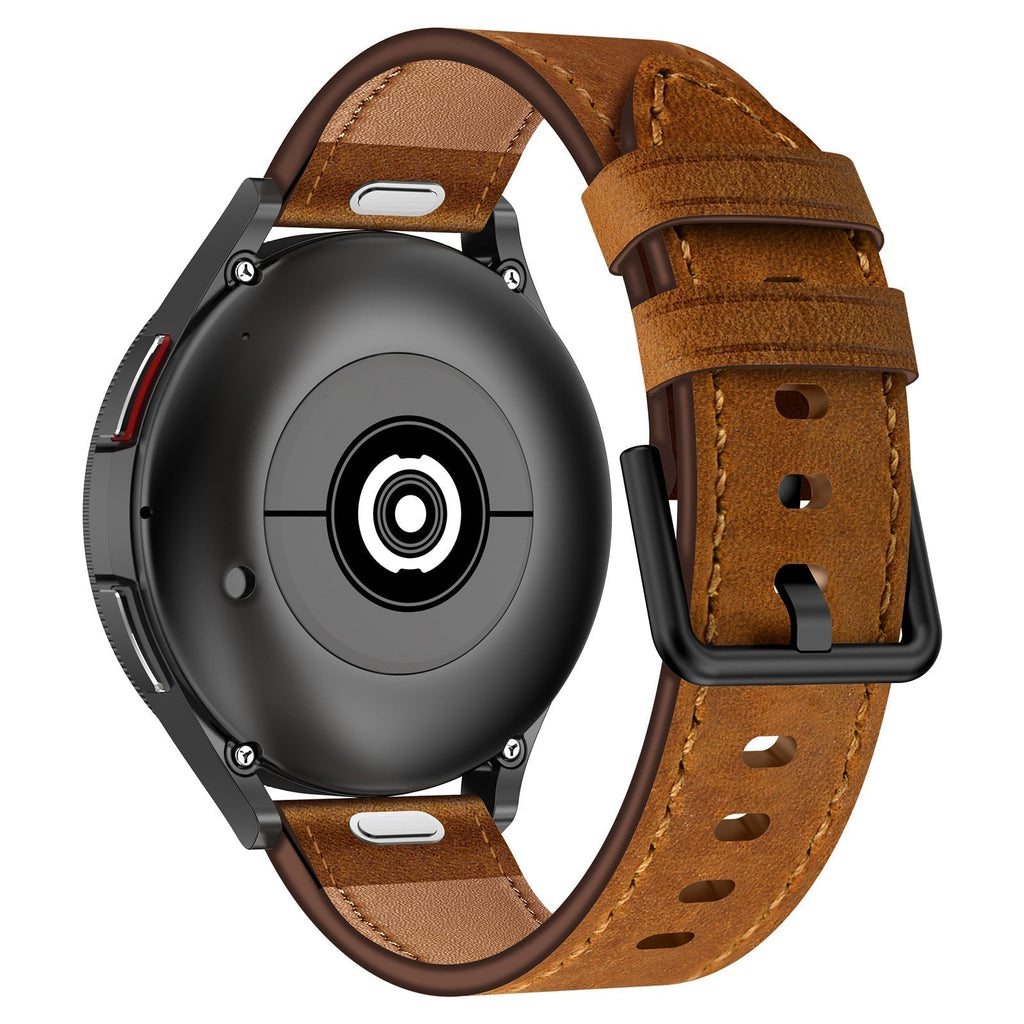 Ægte læderrem til Samsung Galaxy Watch 4/5/6/7 - 20 mm