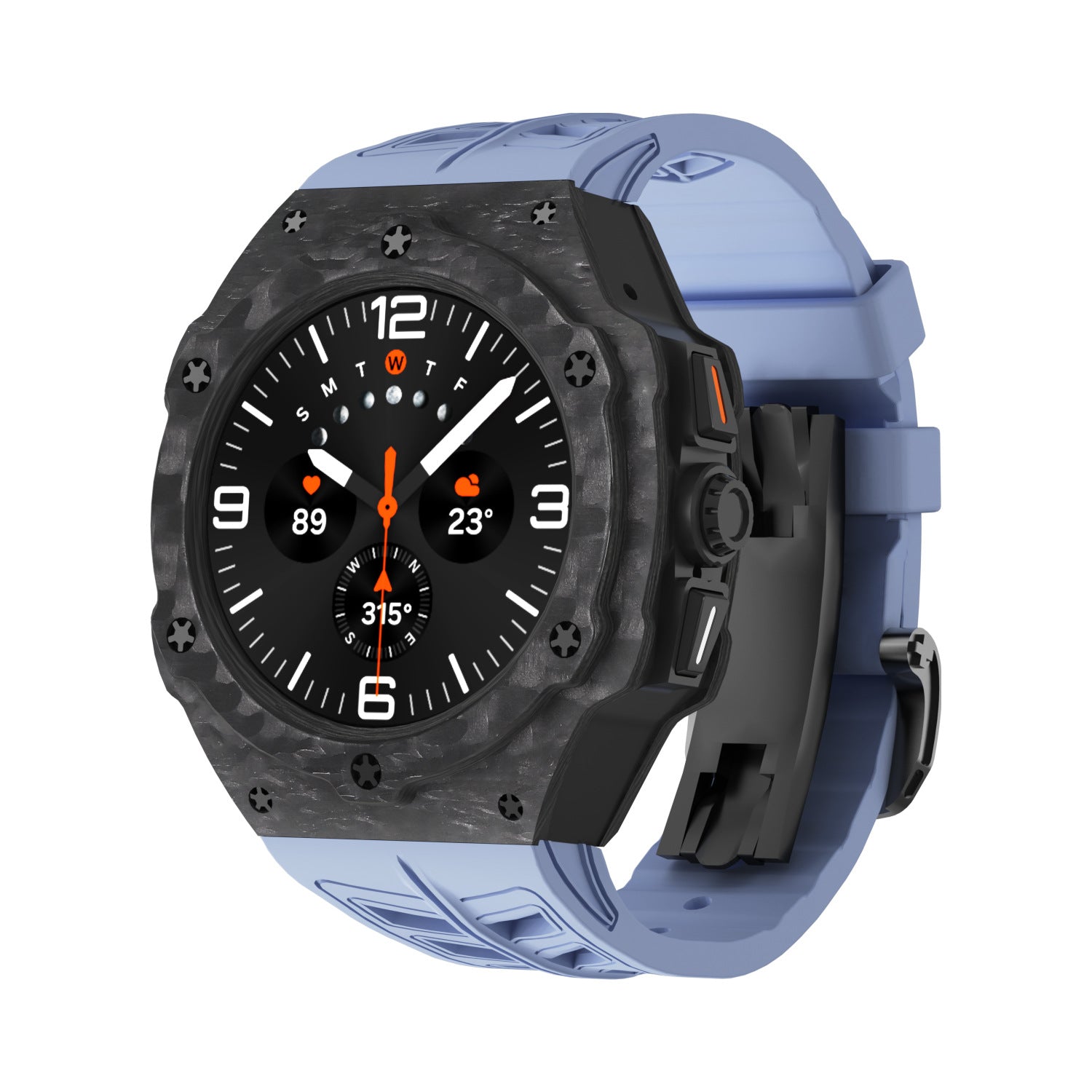Carbonfiber-etui og remsæt til Samsung Galaxy Watch 7 Ultra 47mm