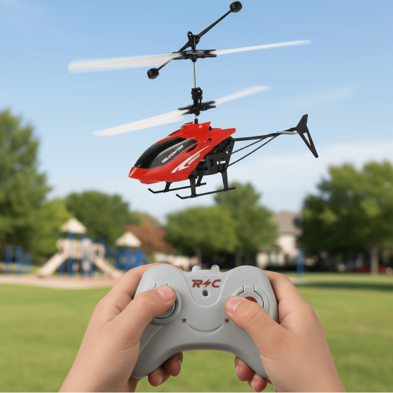 SkyPulse Mini RC Helicopter For Kids Easy Safe Indoor Flight And Stable Control