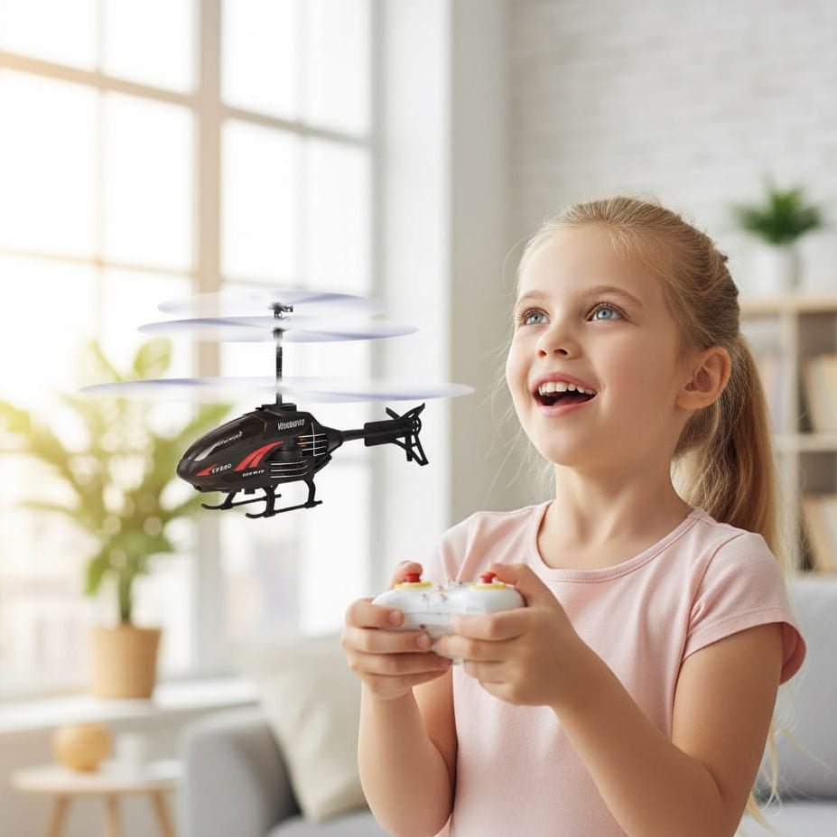 SkyPulse Micro Helicopter Rechargeable Indoor Flight For Kids And Beginners