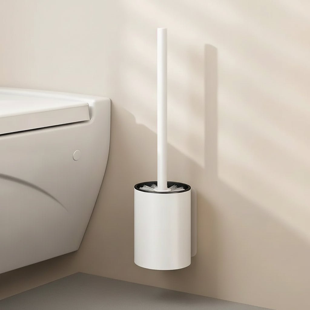 AeroLoo platzsparendes Toilettenbürsten-Set aus Aluminium für moderne Badezimmer
