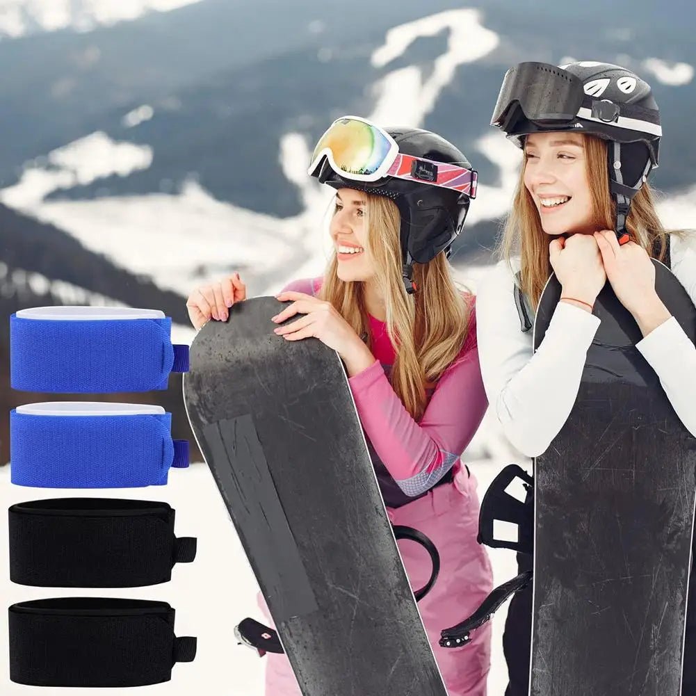SummitGrip Nylon Ski Straps 2 Pack With Padding And Velcro For Secure Transport