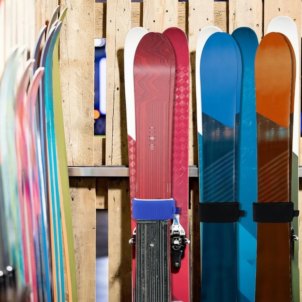 SummitGrip Nylon Ski Straps 2 Pack With Padding And Velcro For Secure Transport