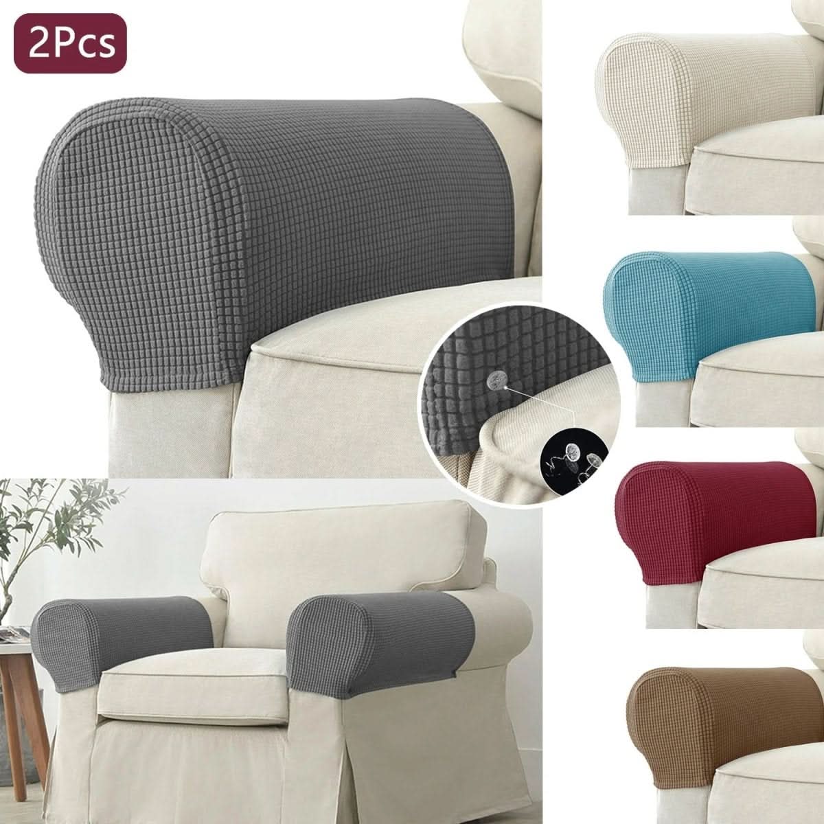 NovaGuard Waterproof Armrest Covers For Sofas And Chairs Stain Protection