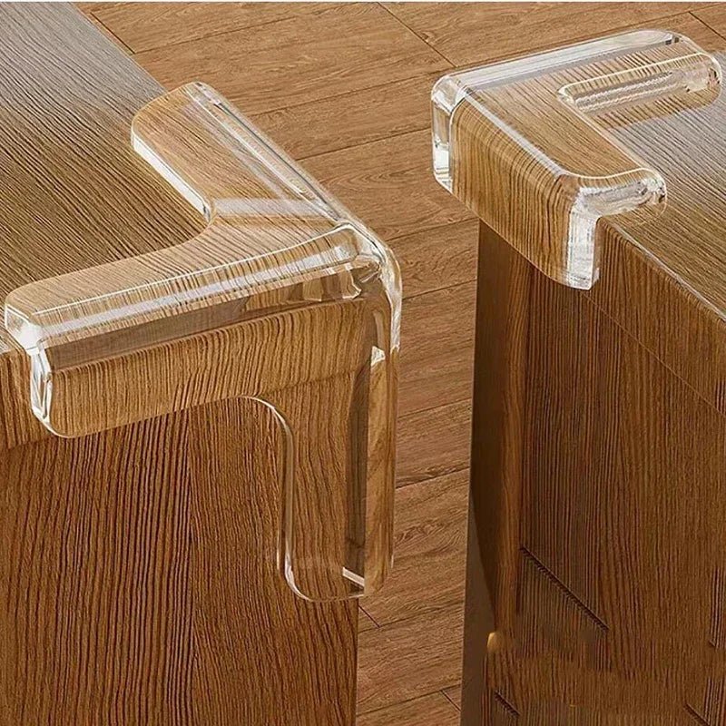 Protecteurs d'angle transparents en silicone BrightGuard pour une maison sûre pour bébé