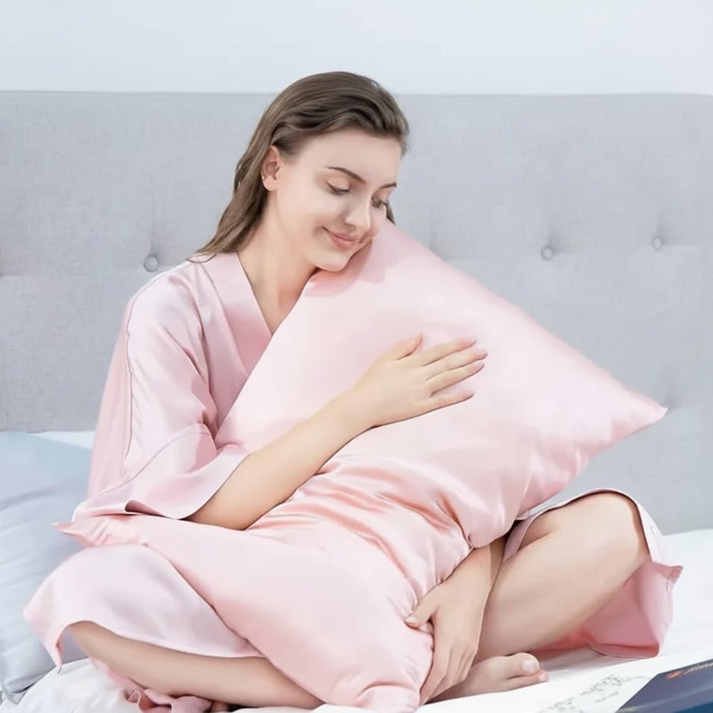 Povlak na polštář z morušového hedvábí SilkEase pro jemnou pokožku a milovníky spánku s péčí o vlasy