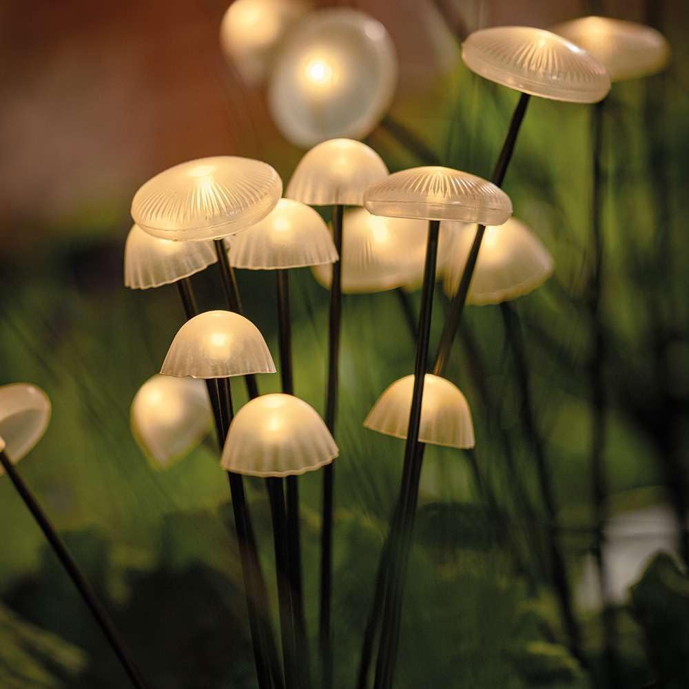 EverGlow Weatherproof 10 LED Mushroom Lights For Cozy Outdoor Gardens