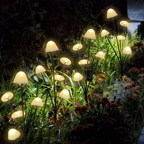 EverGlow Weatherproof 10 LED Mushroom Lights For Cozy Outdoor Gardens