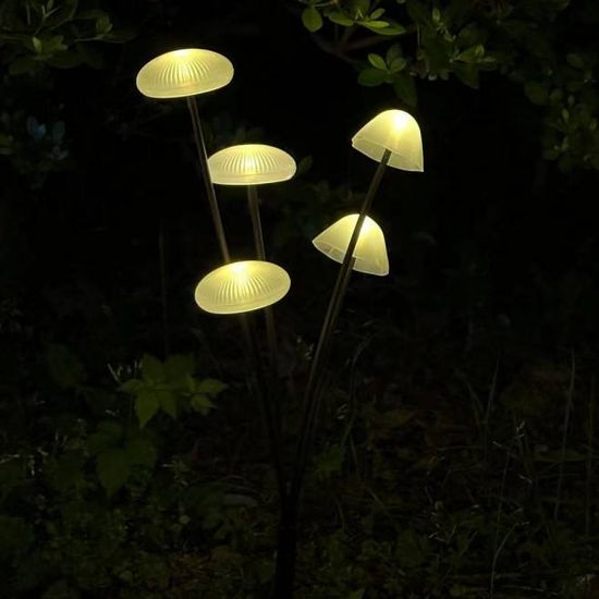 EverGlow Weatherproof 10 LED Mushroom Lights For Cozy Outdoor Gardens