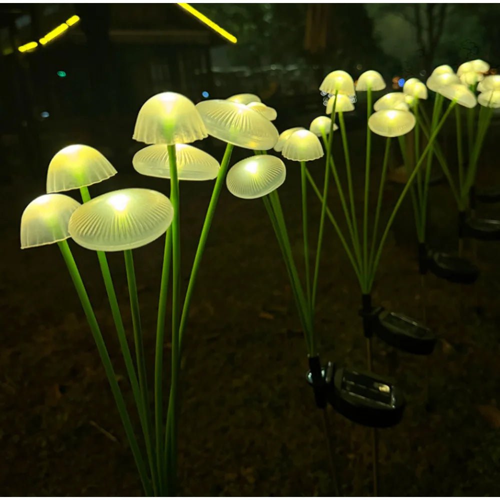 EverGlow Weatherproof 10 LED Mushroom Lights For Cozy Outdoor Gardens