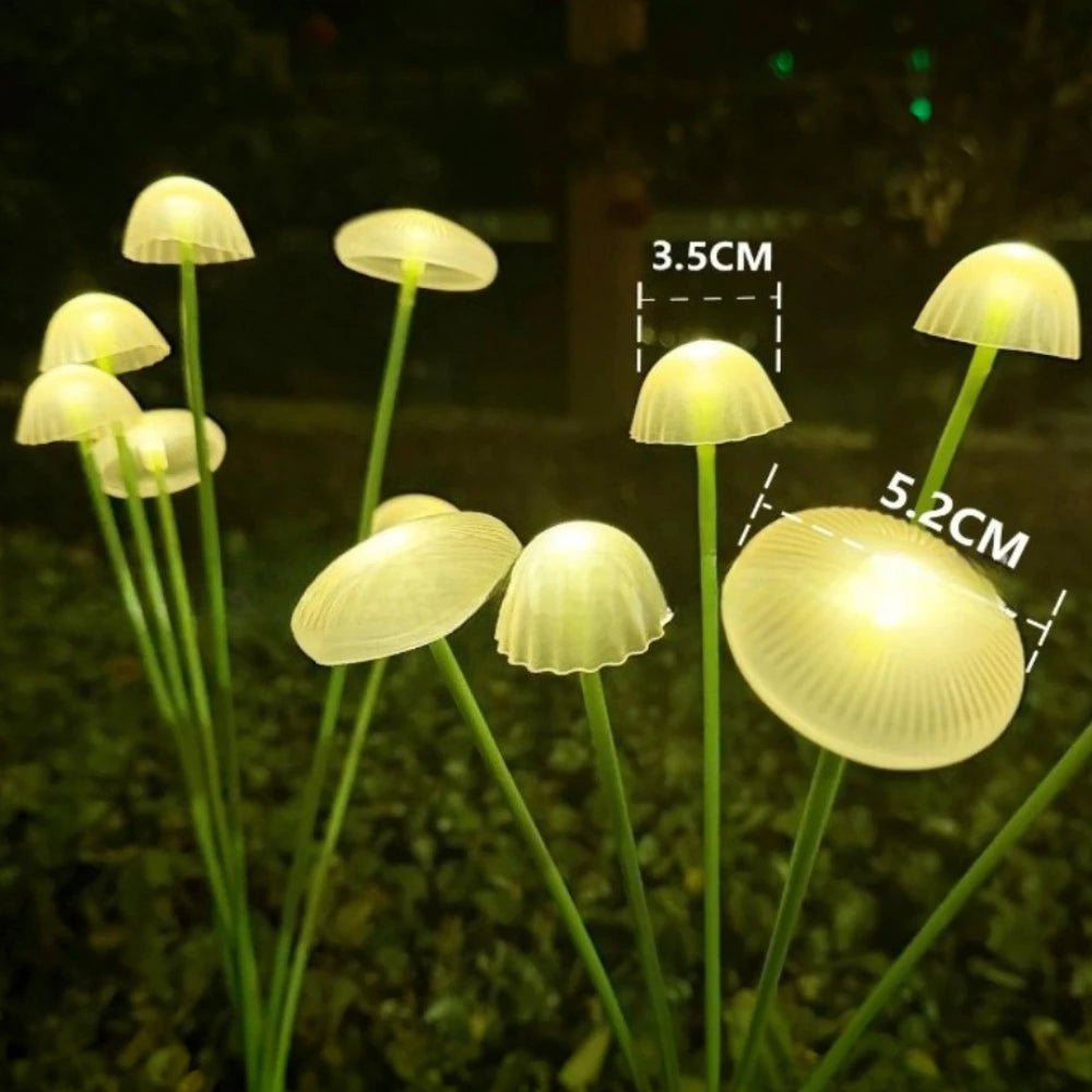 EverGlow Weatherproof 10 LED Mushroom Lights For Cozy Outdoor Gardens