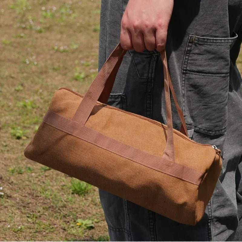TrailForge Camping Gear Organizer For Campers With A Sturdy Cylindrical Design