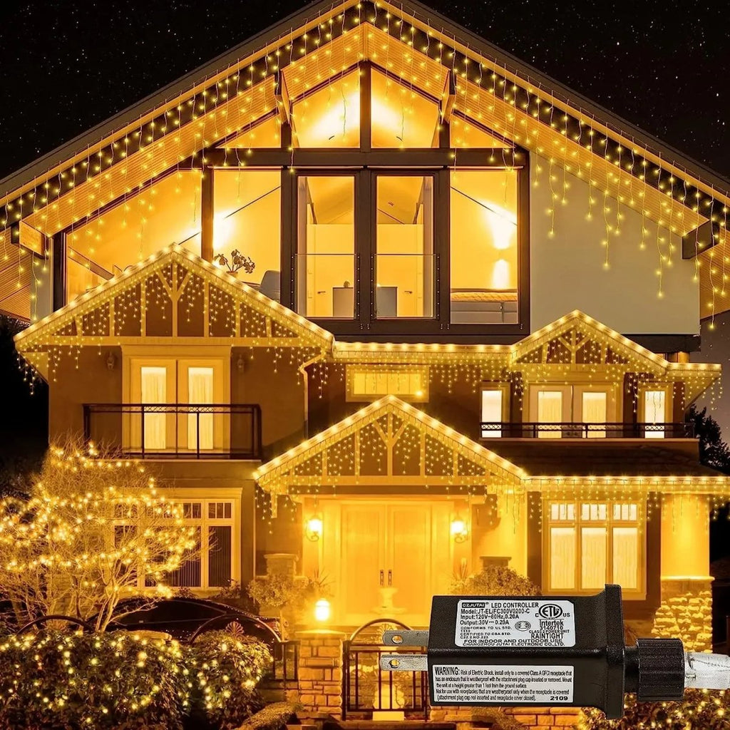 Luzes de Cortina LED LumaLace para Férias Românticas e Mágicas e Casamentos