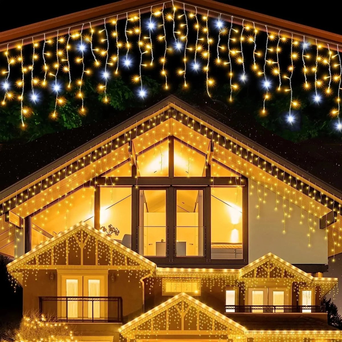 Luzes de Cortina LED LumaLace para Férias Românticas e Mágicas e Casamentos