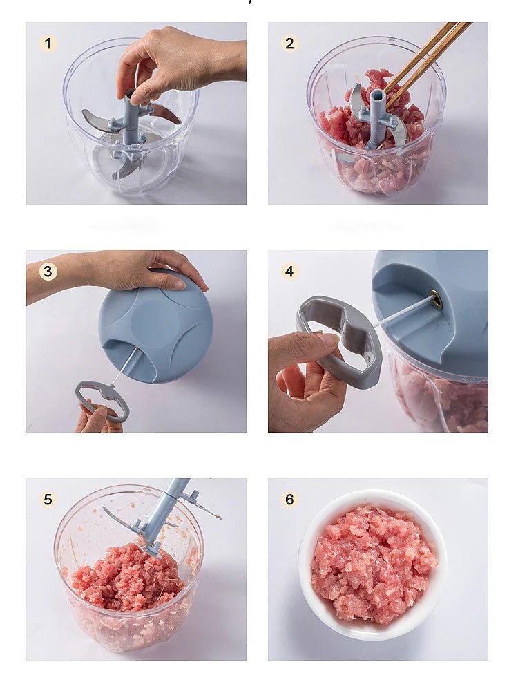 Moedor de Carne Manual NovaGrind, Versátil em Aço Inoxidável para Cozinhas Domésticas e Profissionais
