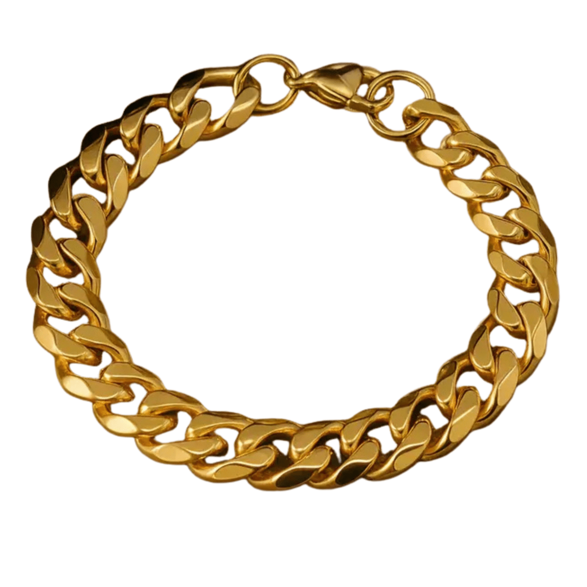 Rustfritt stål armbånd med pansret kjede for punkstil fra RogueForge, justerbart
