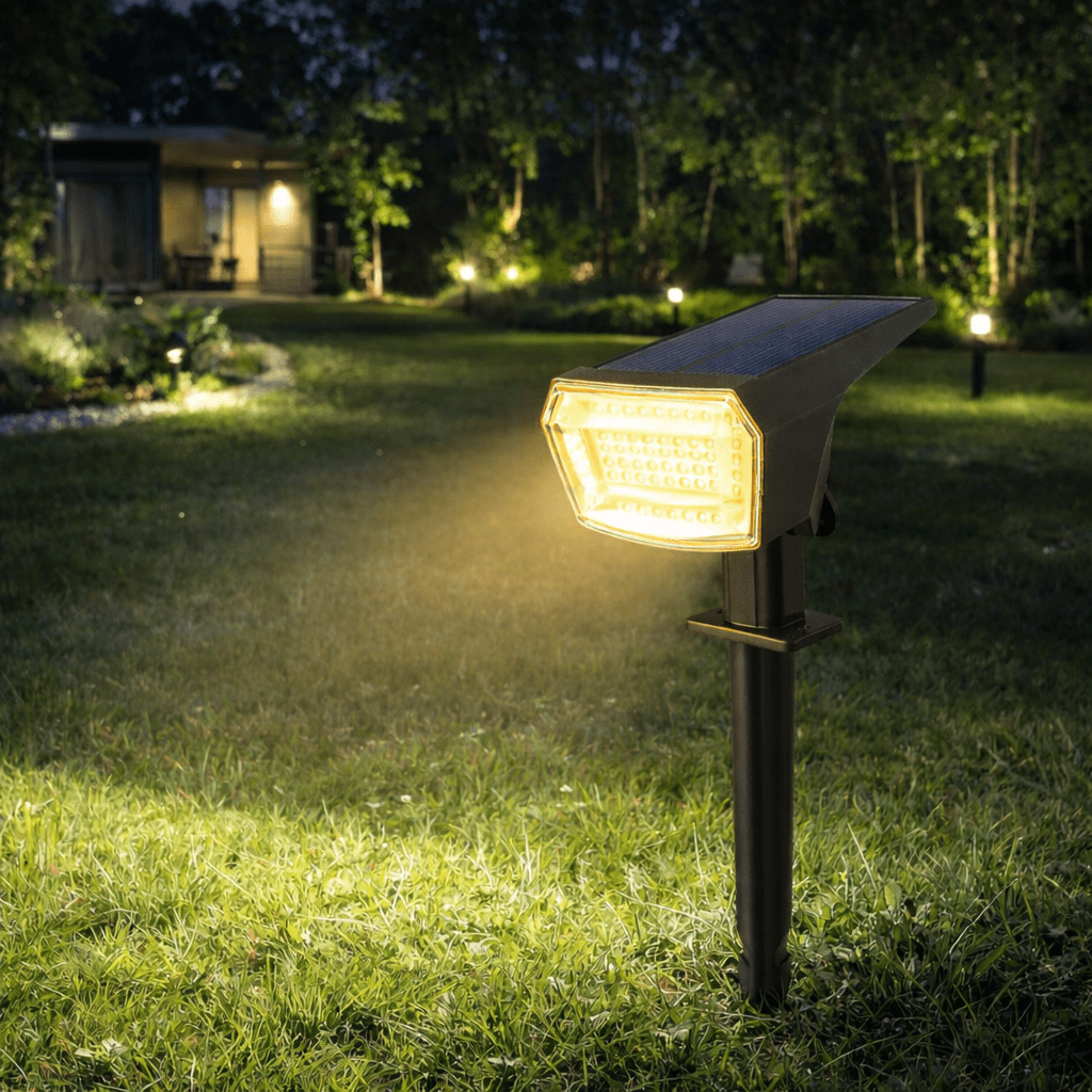 SunVista Solar LED Floodlight With Bright Long-Lasting Battery For Gardens And Paths