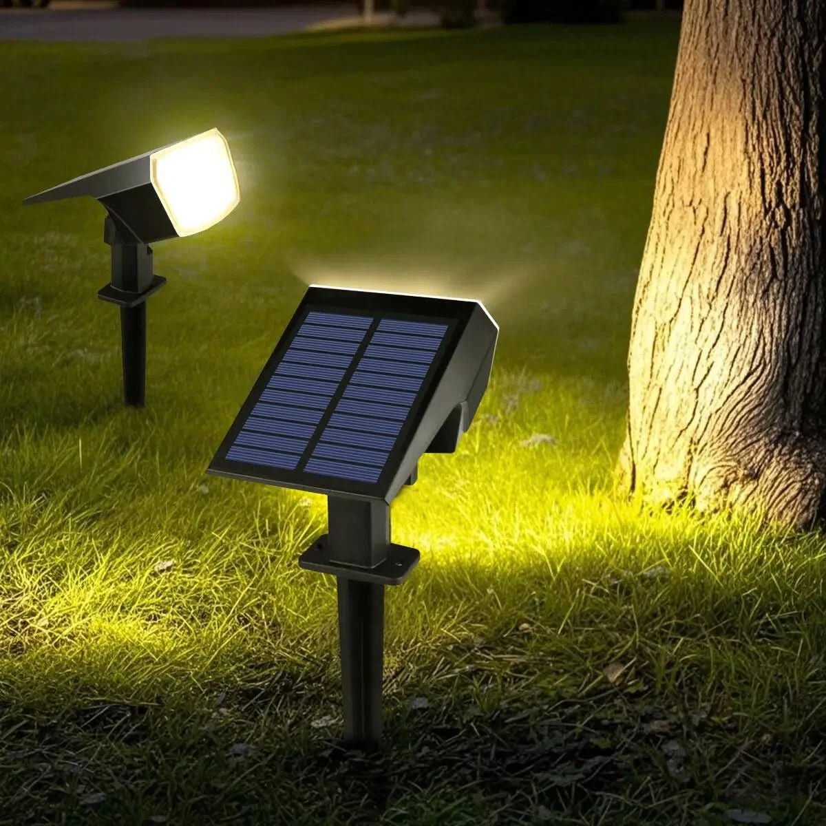 SunVista Solar LED Floodlight With Bright Long-Lasting Battery For Gardens And Paths