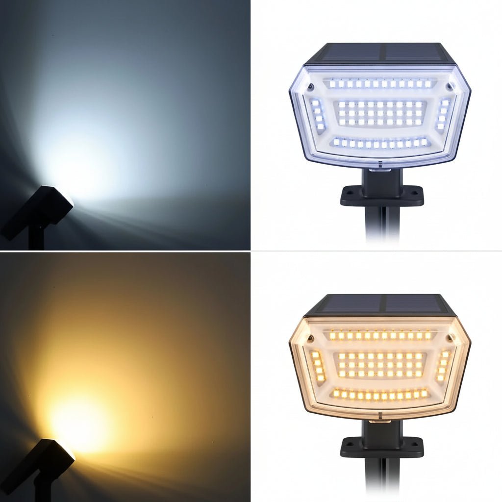 SunVista Solar LED Floodlight With Bright Long-Lasting Battery For Gardens And Paths