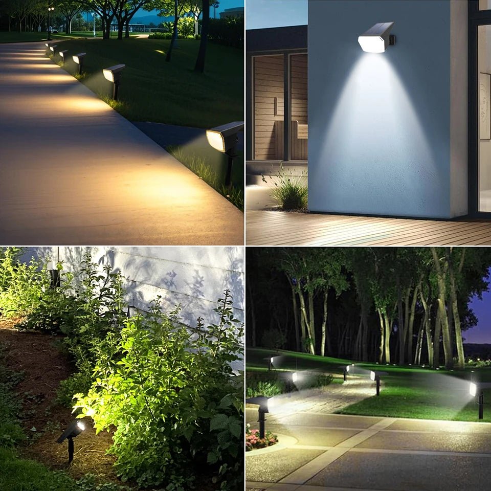 SunVista Solar LED Floodlight With Bright Long-Lasting Battery For Gardens And Paths