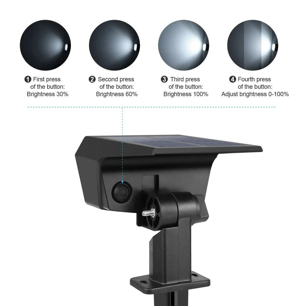 SunVista Solar LED Floodlight With Bright Long-Lasting Battery For Gardens And Paths