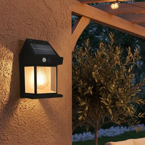LumaBright solární LED zahradní pouliční světlo pro domy s pohybovým senzorem